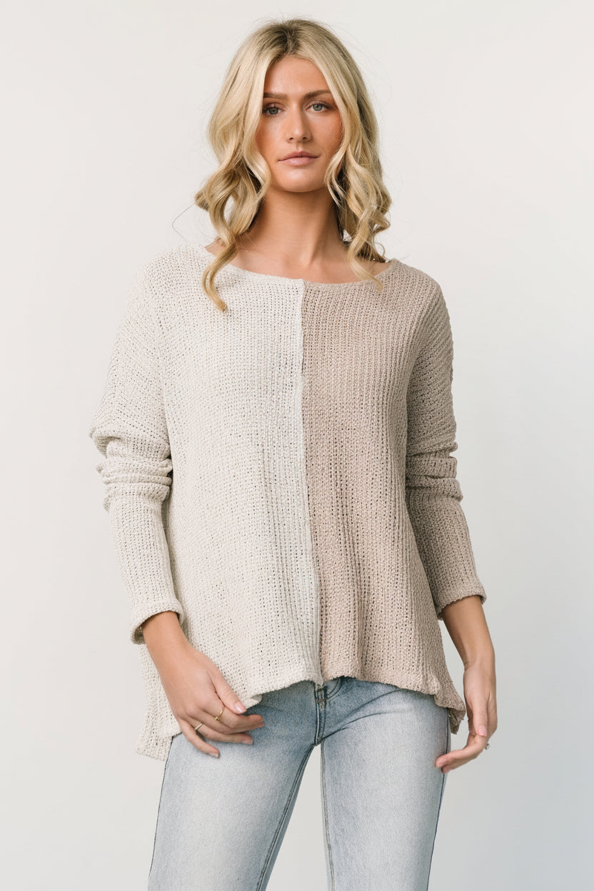 Castelo Knit Top | Baltic Born Natural + Sand
