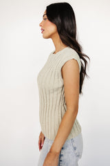 Dava Ribbed Top | Baltic Born Sage