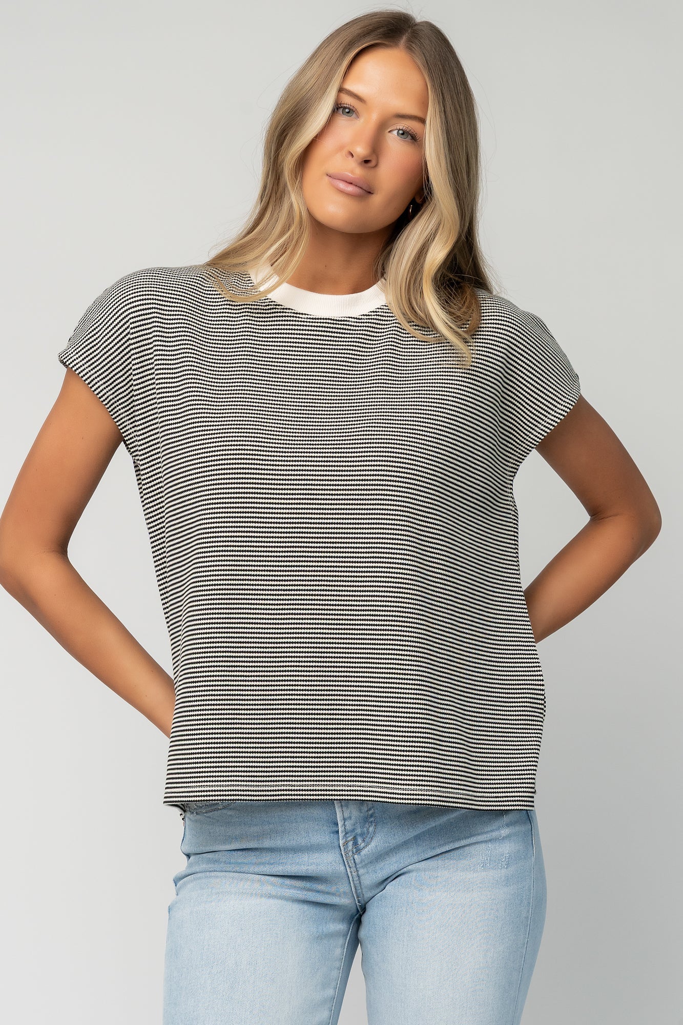 Millie Striped Top | Baltic Born Black + White
