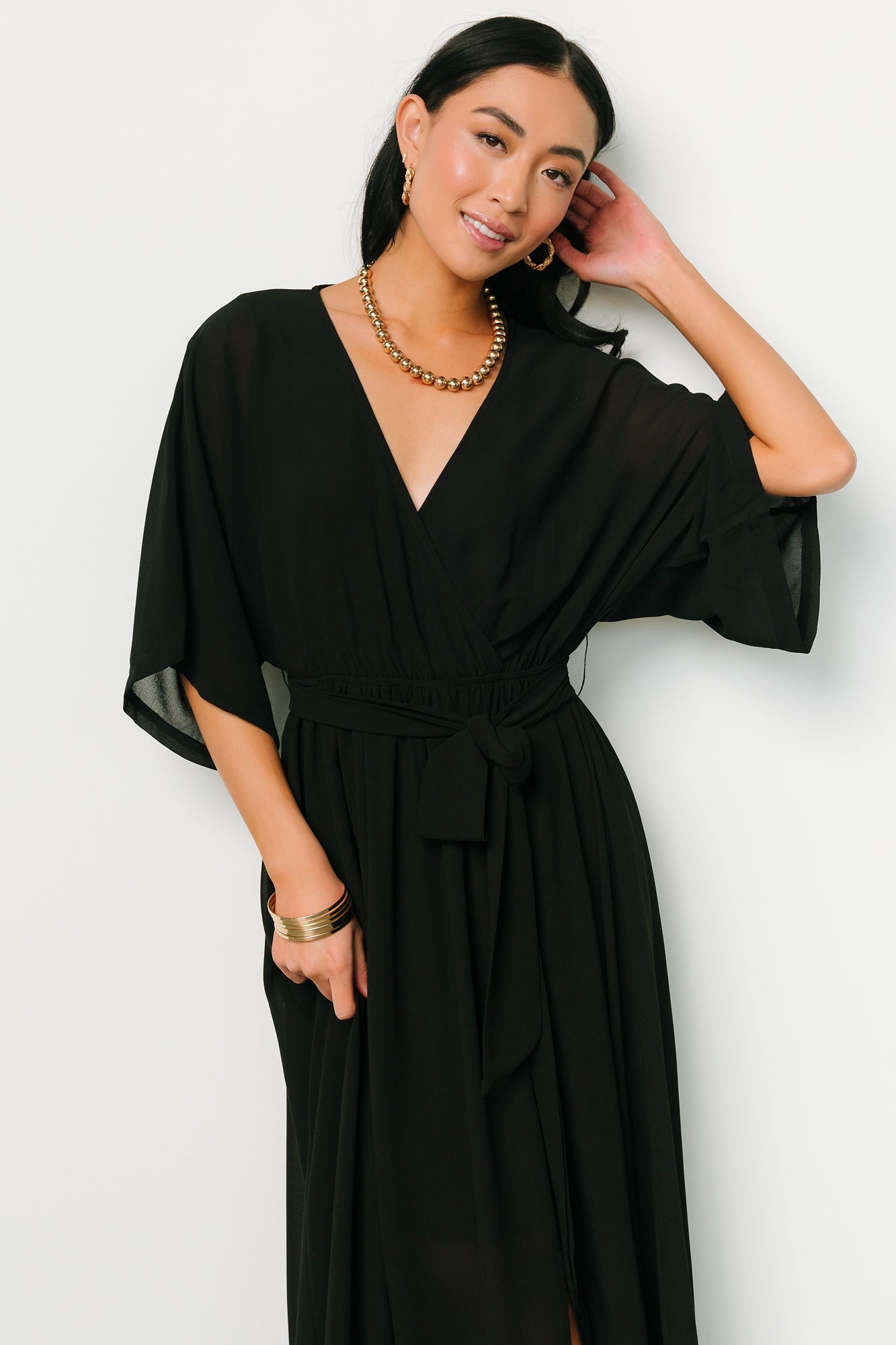Fabric Swatch - Kia Chiffon | Baltic Born Black