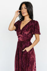 Fabric Swatch - Leslie Velvet | Baltic Born Mulberry
