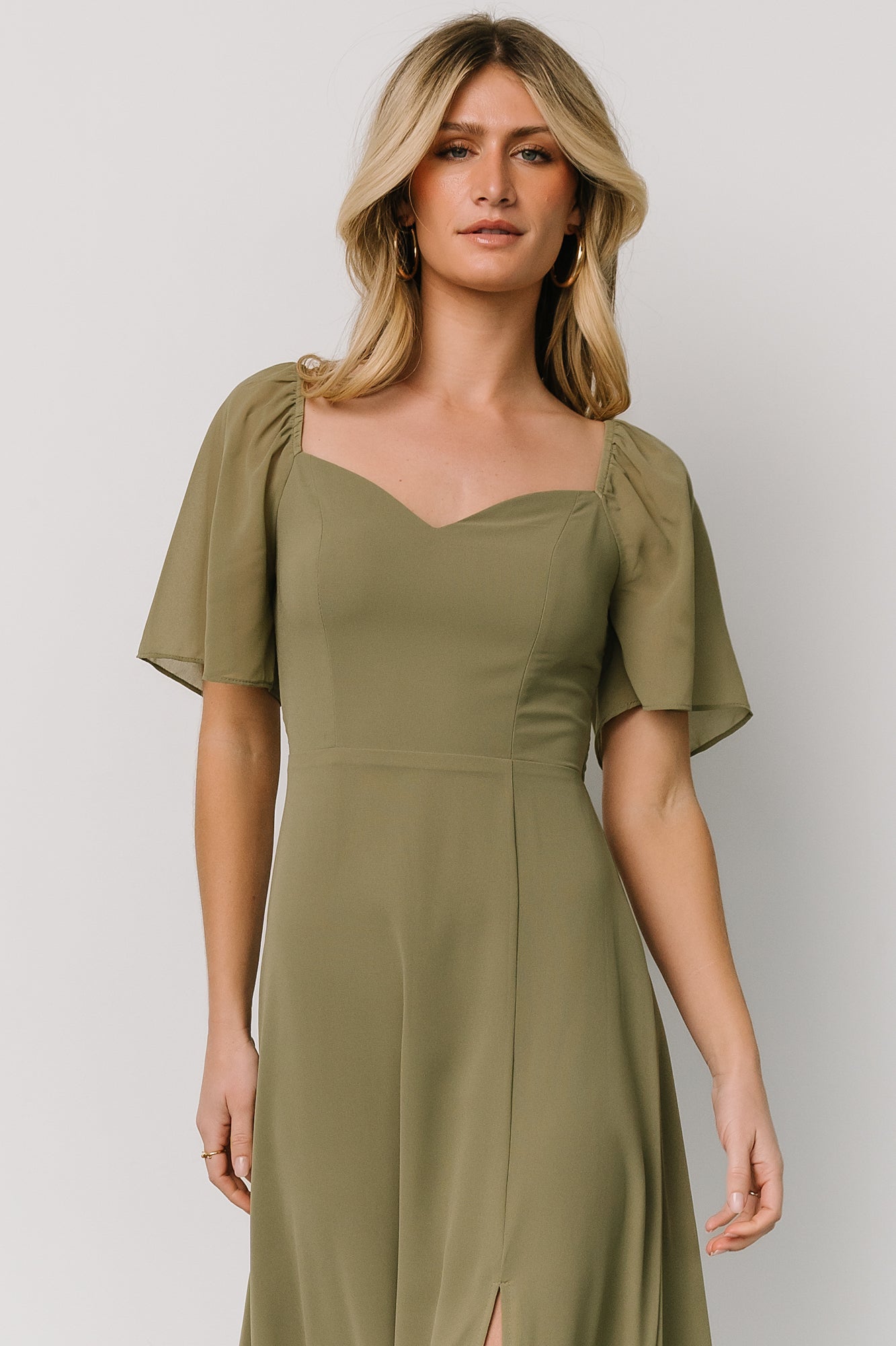 Fabric Swatch - Sierra Chiffon | Baltic Born Dusty Olive
