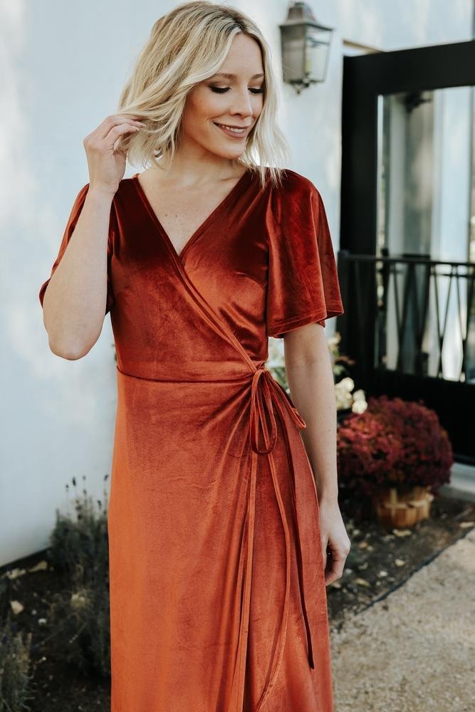 Fabric Swatch - Meghan Velvet | Baltic Born Rust