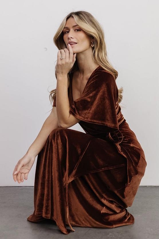 Fabric Swatch - Meghan Velvet | Baltic Born Bronze