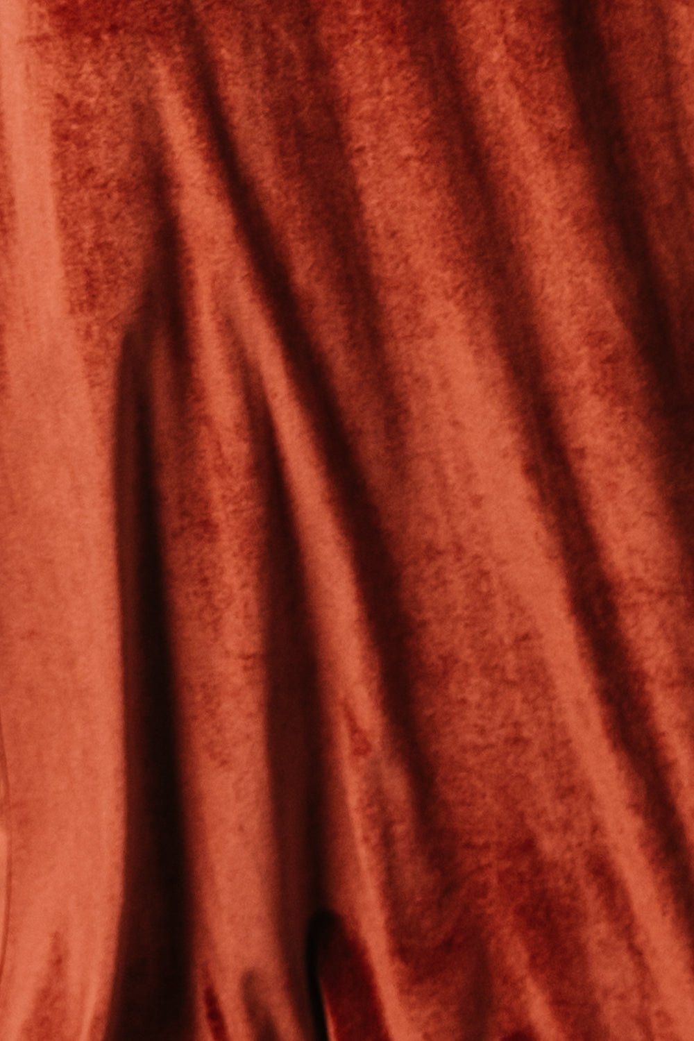 Fabric Swatch - Meghan Velvet | Baltic Born Terracotta
