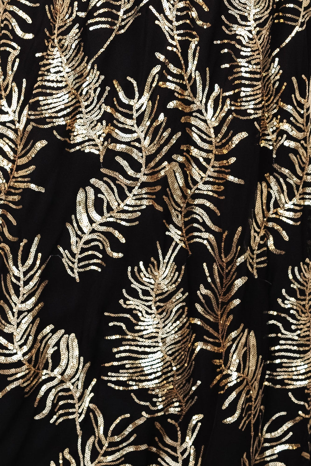 Fabric Swatch - Muse Sequin | Baltic Born Black + Gold