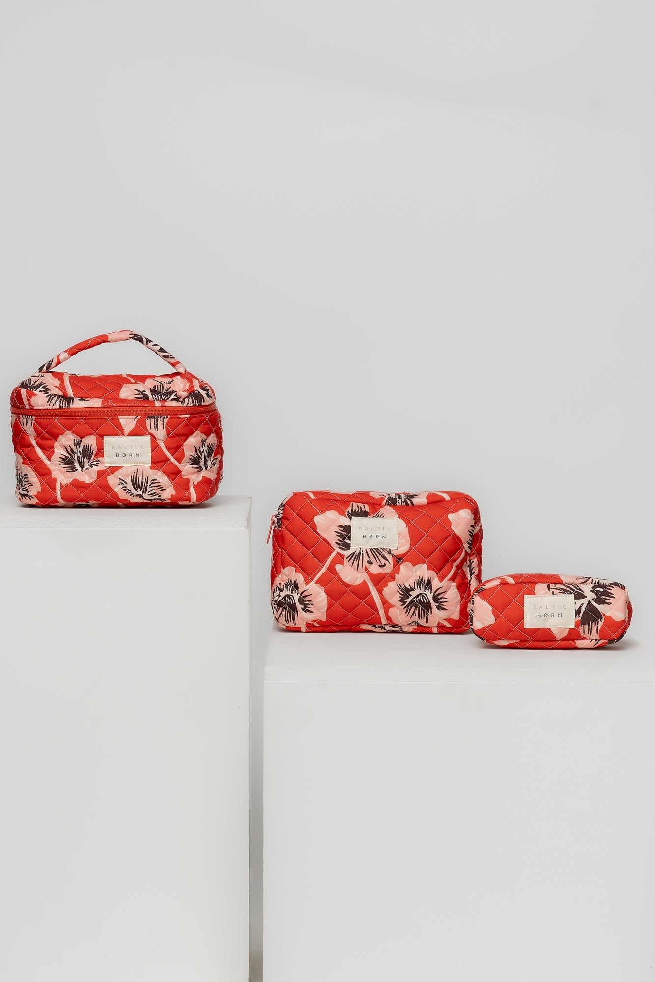 Kelani Quilted Cosmetic Bag Set | Baltic Born Sunset Floral