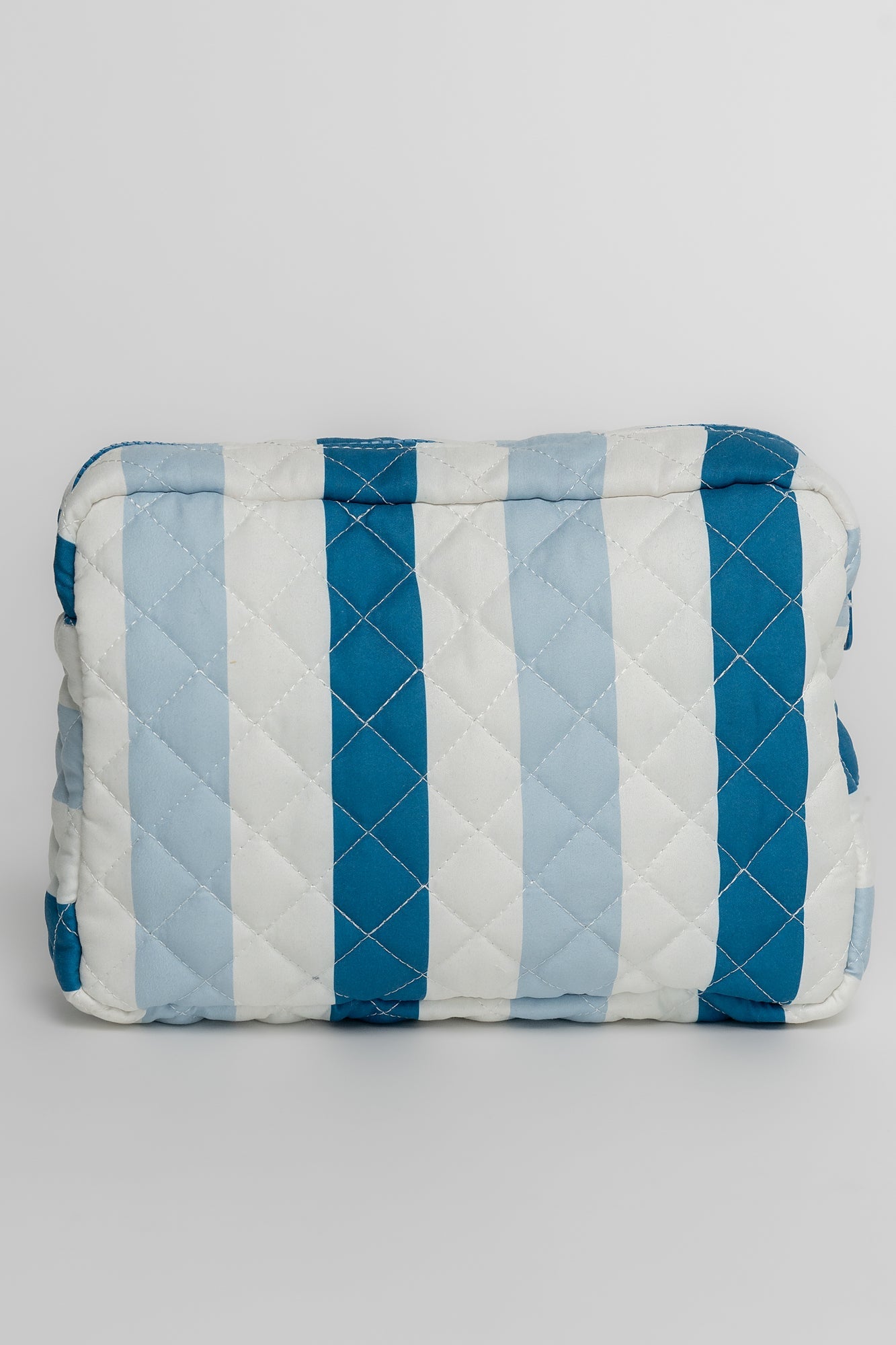 Kelani Quilted Cosmetic Bag Set | Baltic Born Blue Stripe