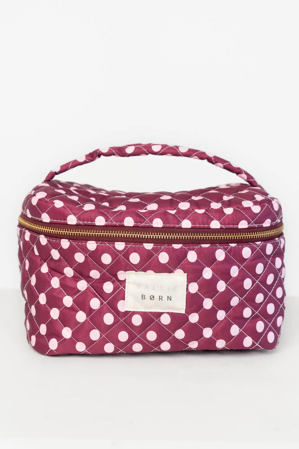 Kelani Quilted Cosmetic Bag Set | Baltic Born Berry + Pink