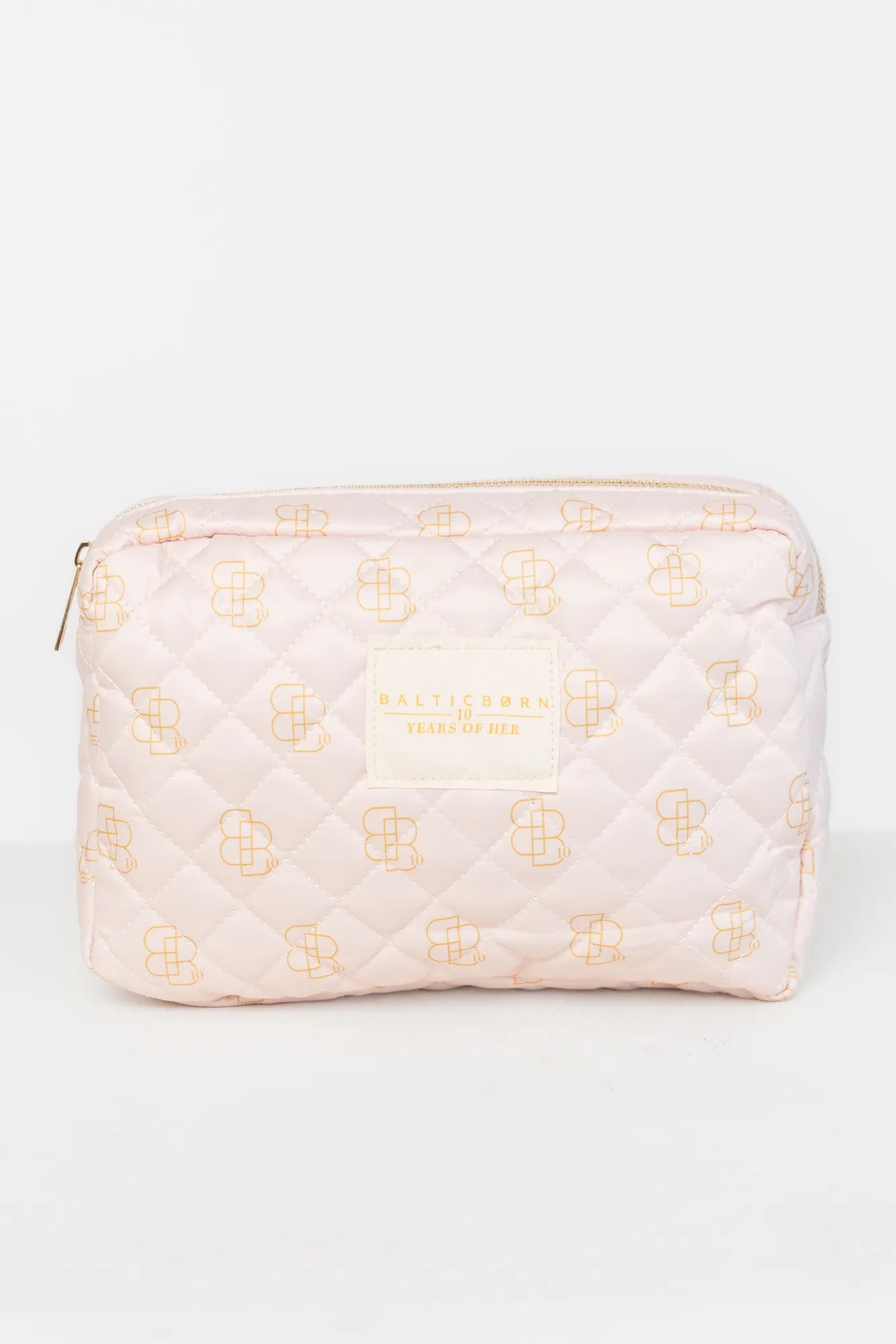Kelani Quilted Cosmetic Bag Set | Baltic Born Pink
