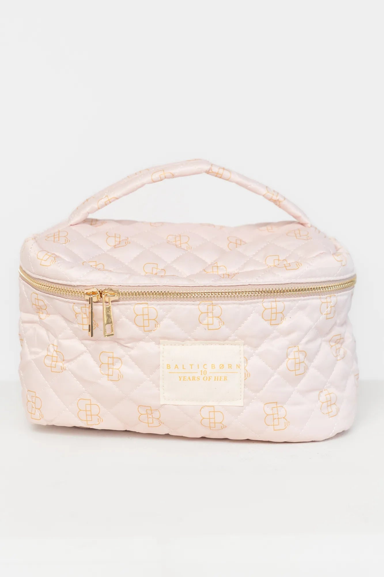Kelani Quilted Cosmetic Bag Set | Baltic Born Pink