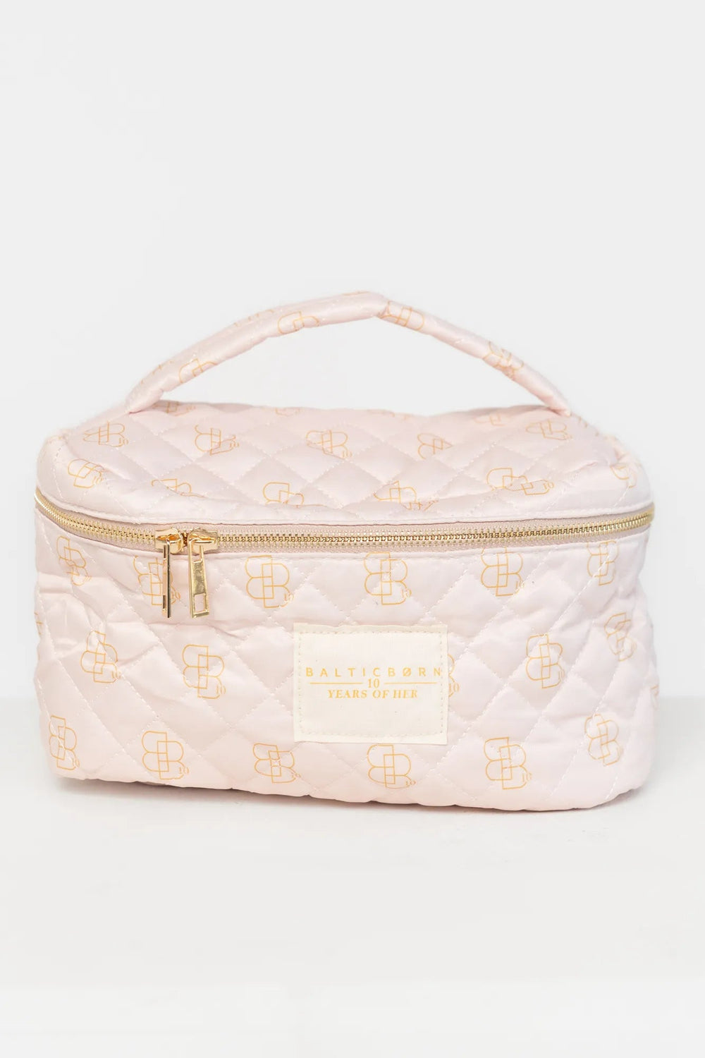 Kelani Quilted Cosmetic Bag Set | Baltic Born Pink