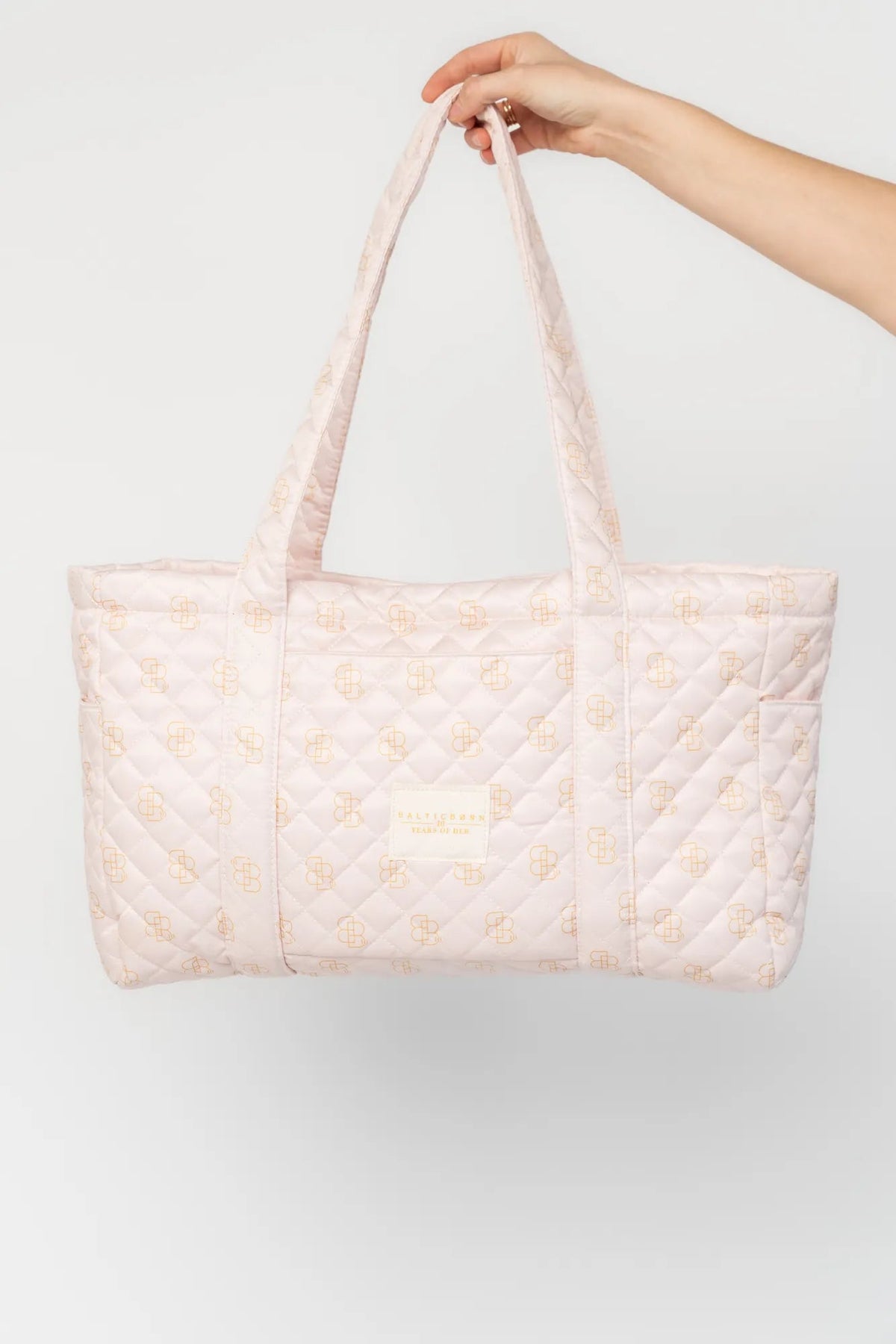 Angela Quilted Tote Bag | Baltic Born Pink