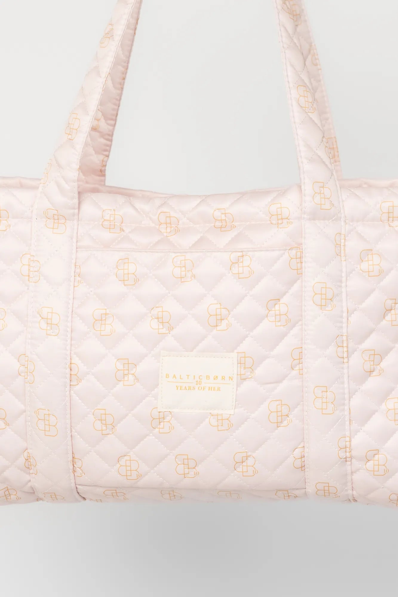Angela Quilted Tote Bag | Baltic Born Pink