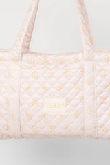 Angela Quilted Tote Bag | Baltic Born Pink