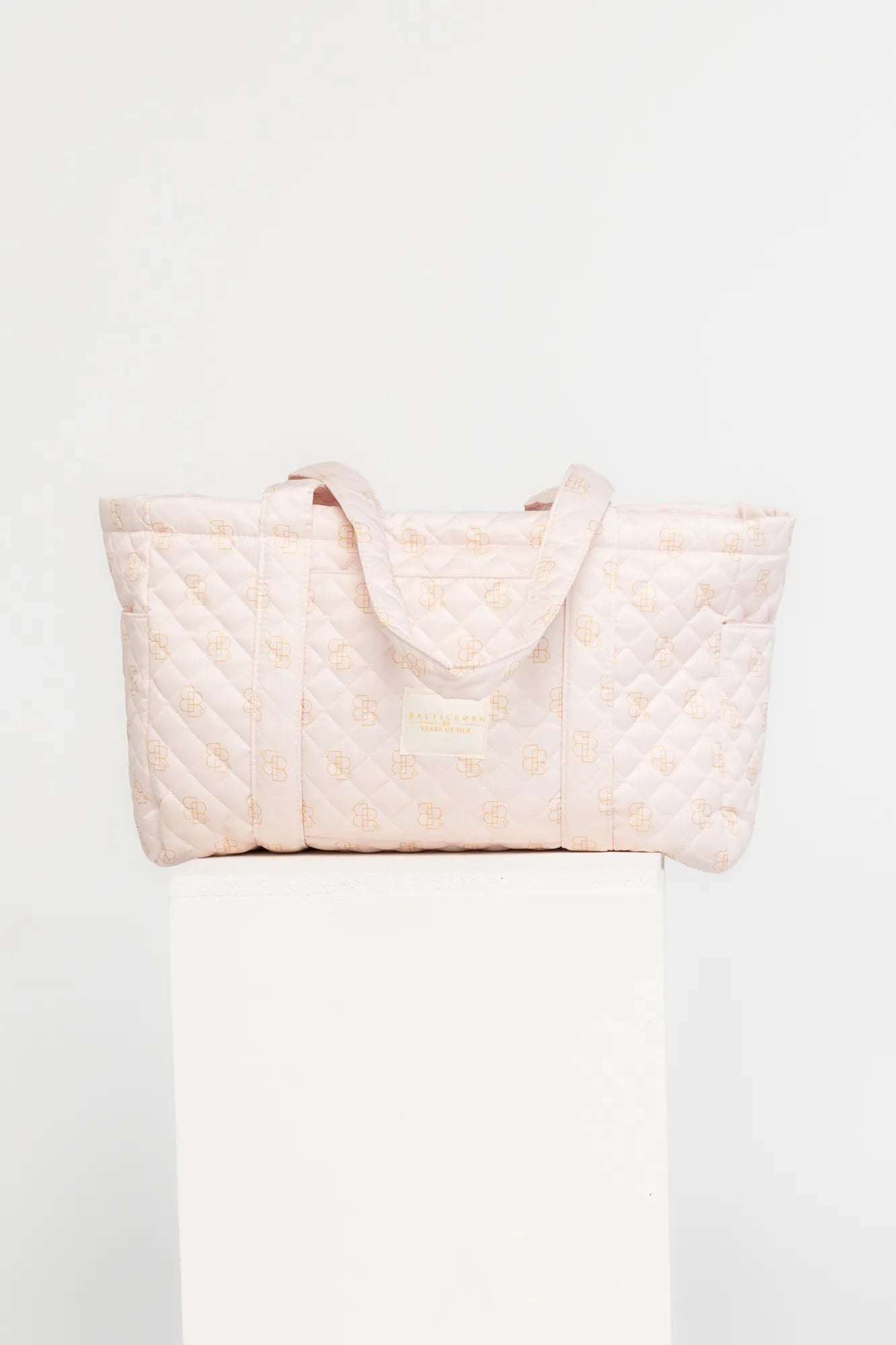 Angela Quilted Tote Bag | Baltic Born Pink
