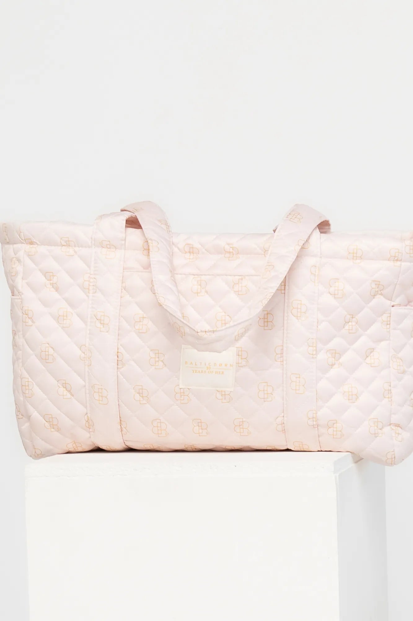 Angela Quilted Tote Bag | Baltic Born Pink