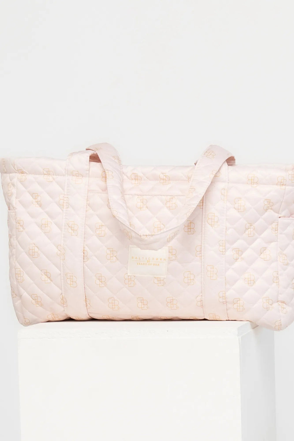 Angela Quilted Tote Bag | Baltic Born Pink