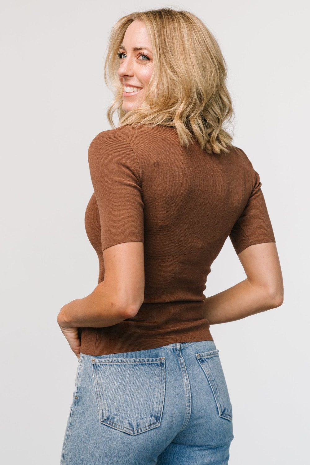 Libby Knit Top | Baltic Born Brown