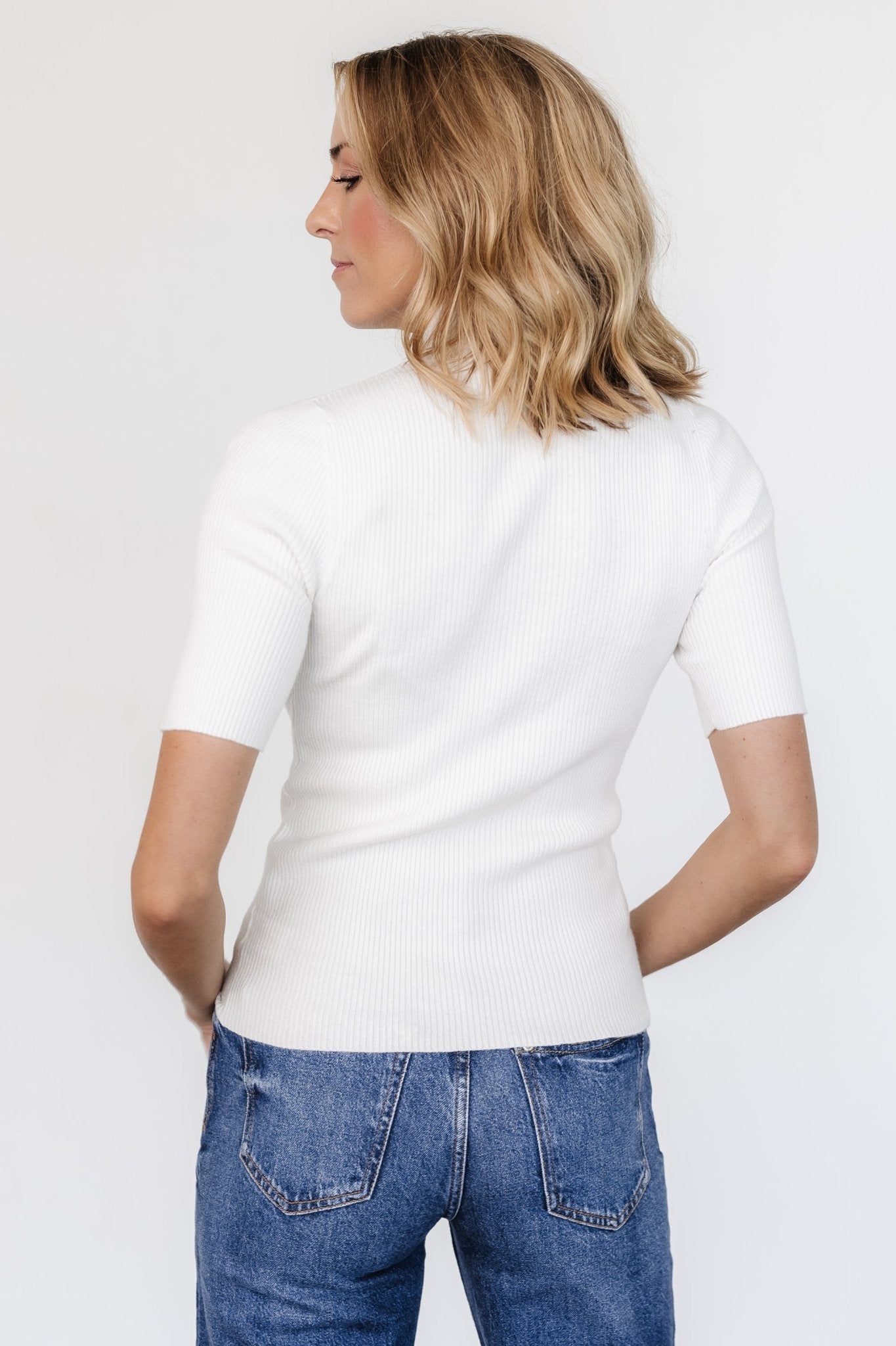 Liel Ribbed Top | Baltic Born Off White