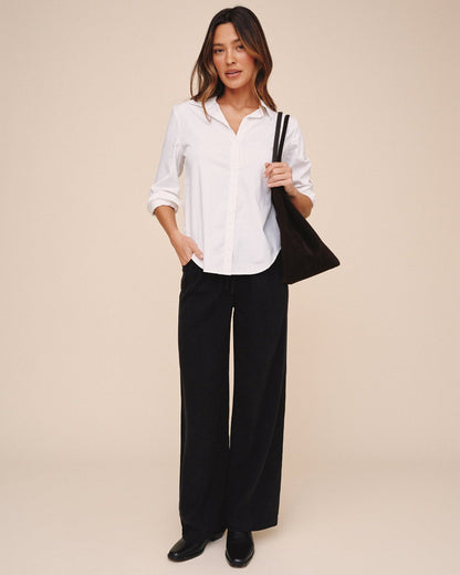 Bella Dahl Long Sleeve Clean Shirt - White