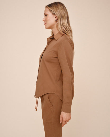 Bella Dahl Long Sleeve Clean Shirt - Golden Dune
