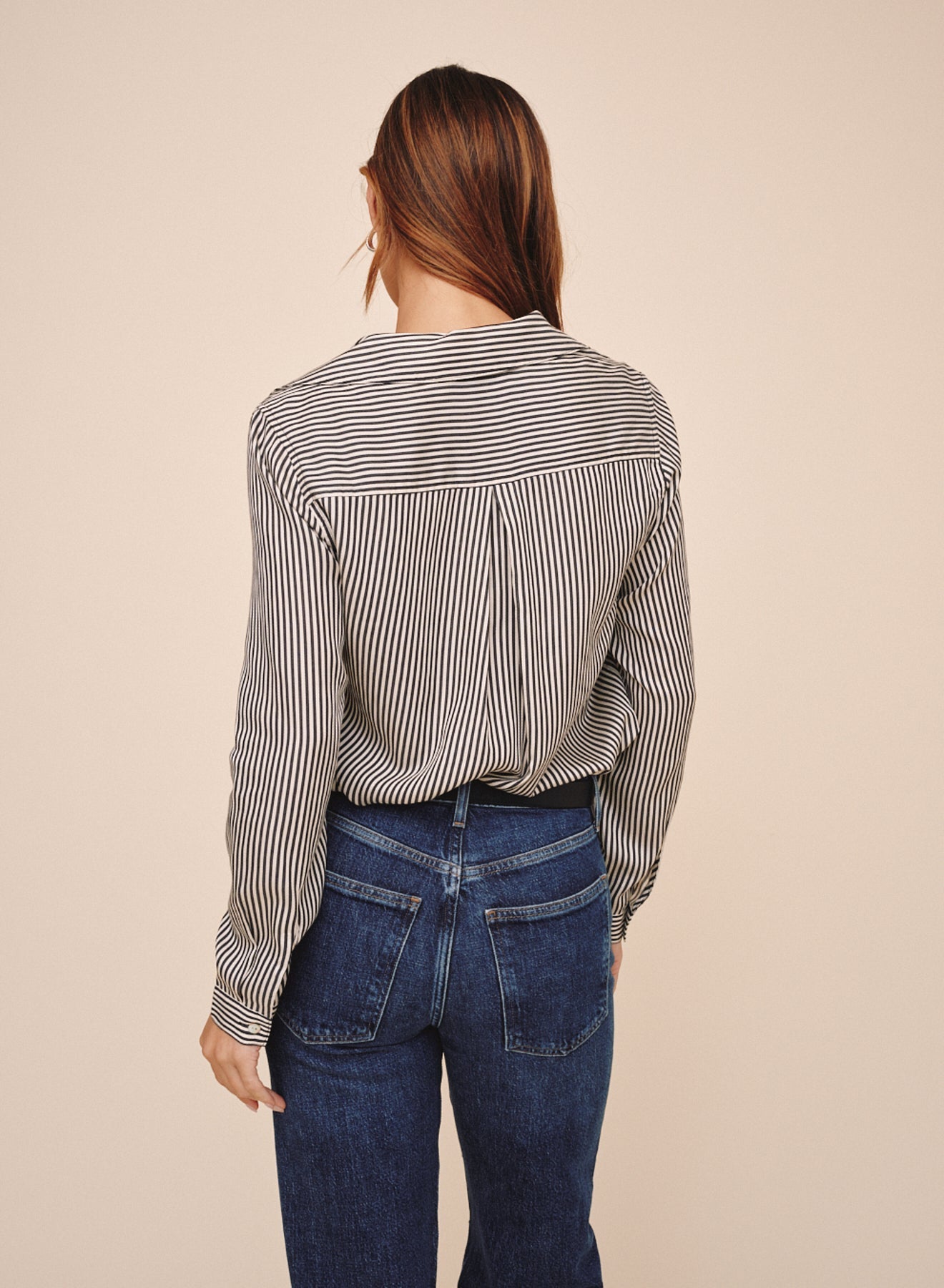 Bella Dahl Button Down Shirt - Vintage Pinstripe