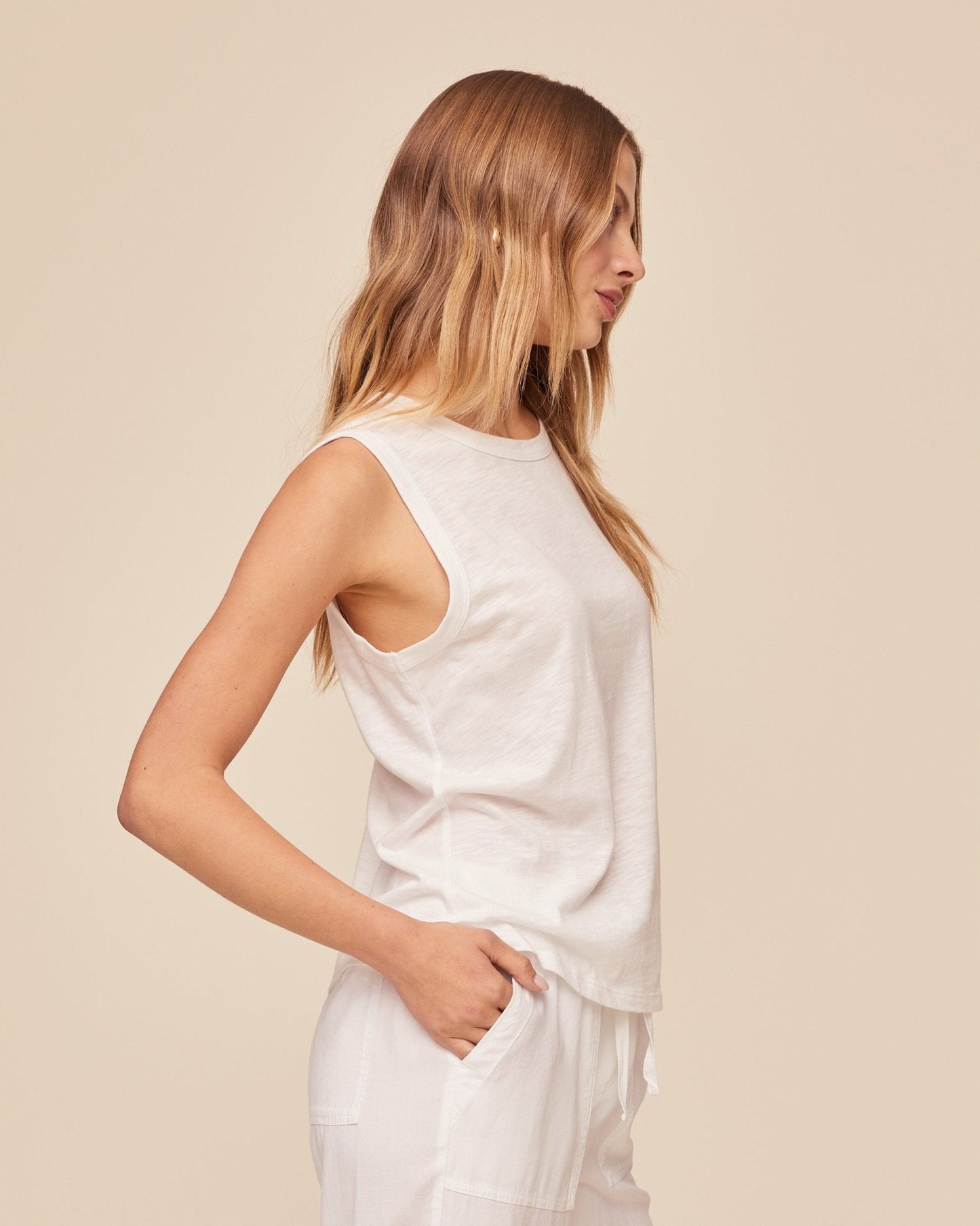 Bella Dahl Easy Tank - White