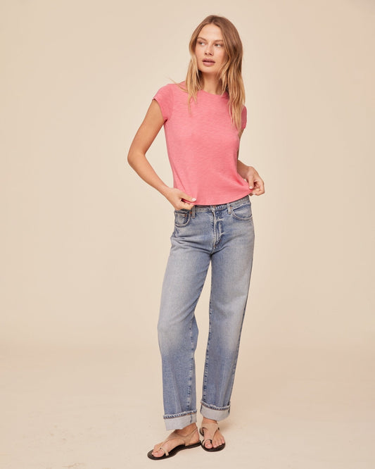 Bella Dahl Baby Crew Tee - Spiced Hibiscus
