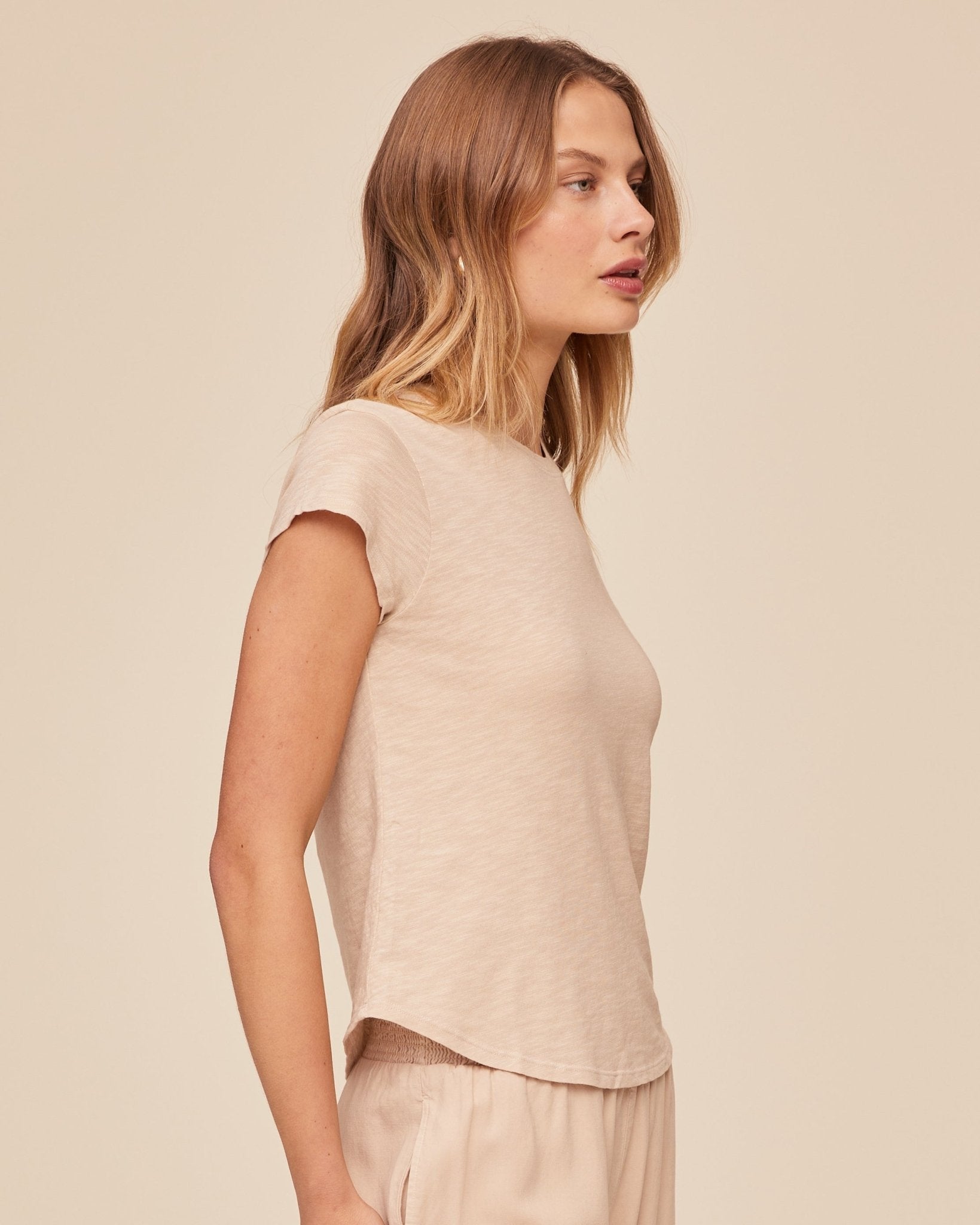 Bella Dahl Baby Crew Tee - Linen Sand