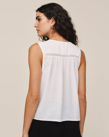 Bella Dahl Sleeveless Pullover - White