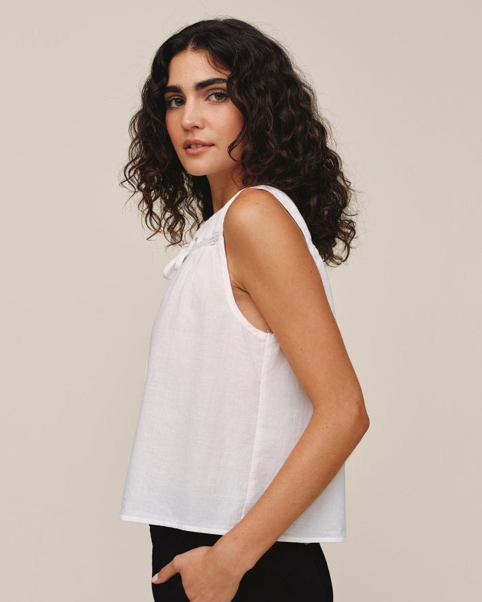 Bella Dahl Sleeveless Pullover - White