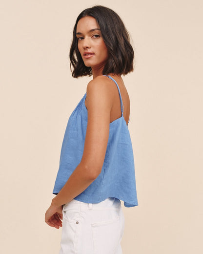Bella Dahl Pintuck Camisole - Ocean Blue