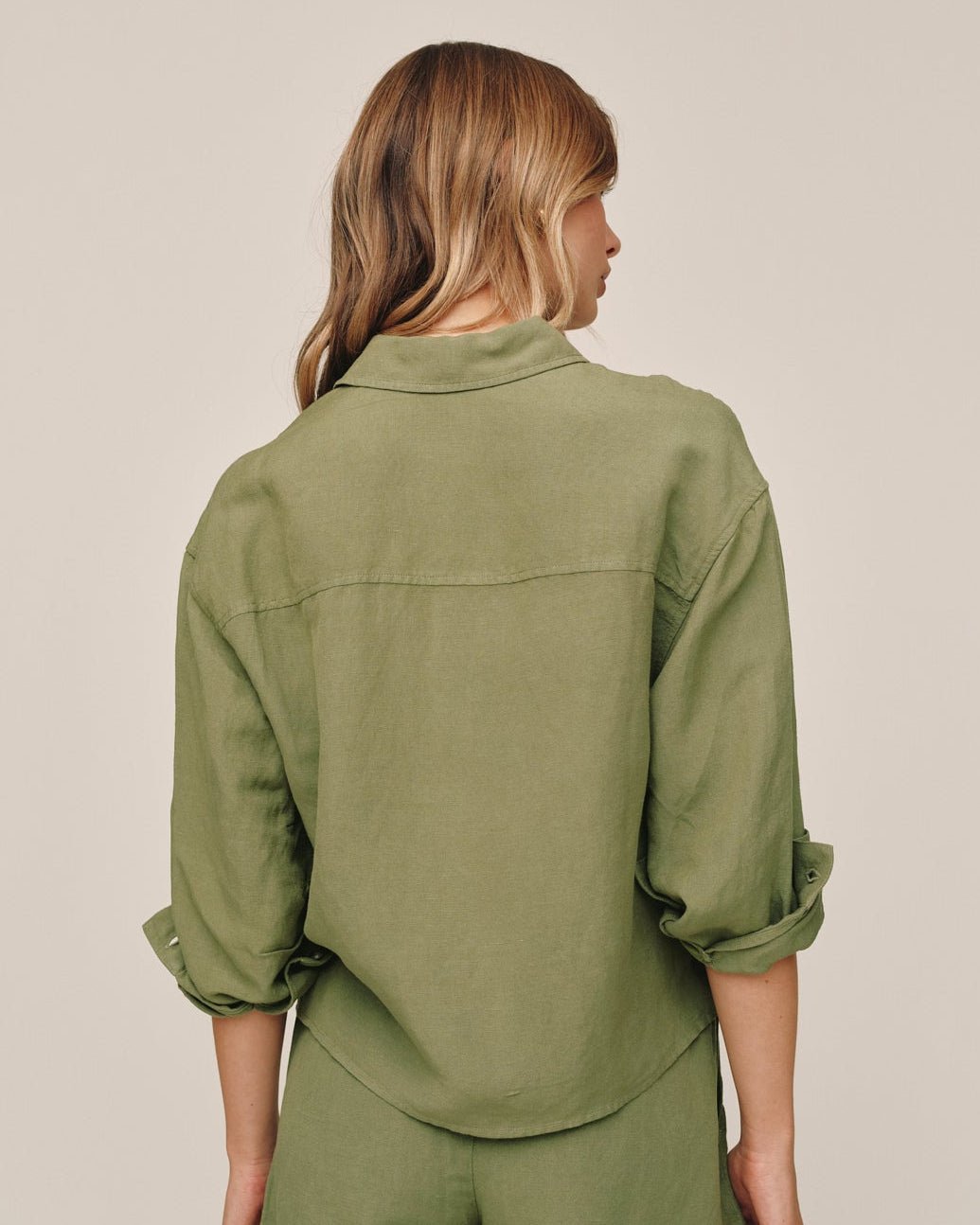 Bella Dahl Boxy Shirt - Olive Leaf