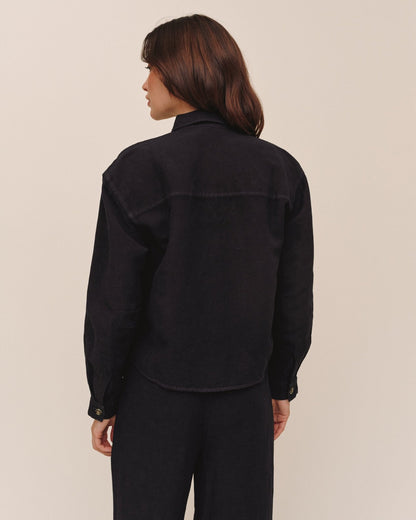 Bella Dahl Boxy Shirt - Black