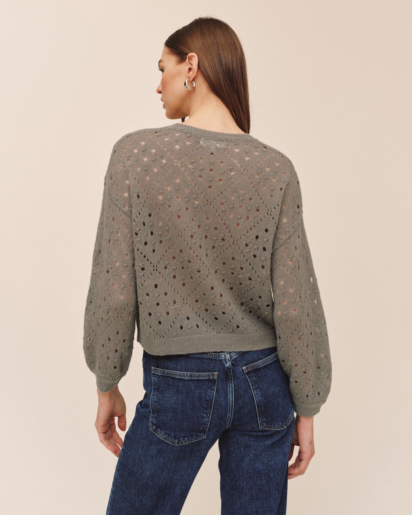 Bella Dahl Balloon Sleeve Sweater - Shadow Moss