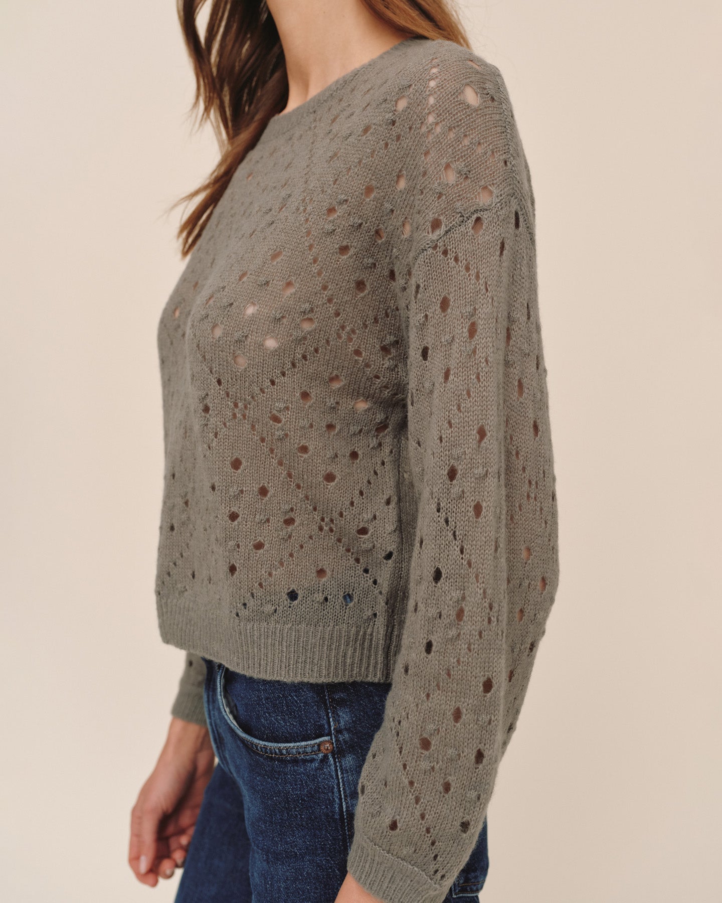 Bella Dahl Balloon Sleeve Sweater - Shadow Moss