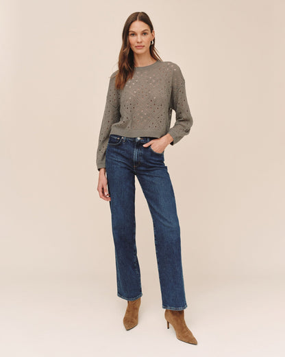 Bella Dahl Balloon Sleeve Sweater - Shadow Moss