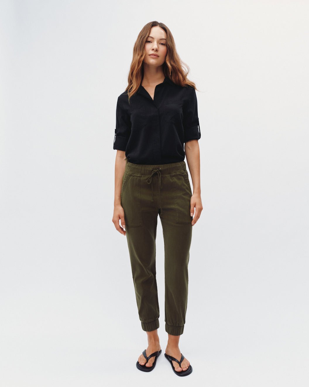 Bella Dahl Pocket Jogger - Olive Night