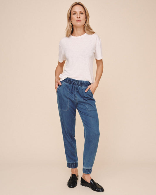 Bella Dahl Pocket Jogger - Faded Indigo Wash