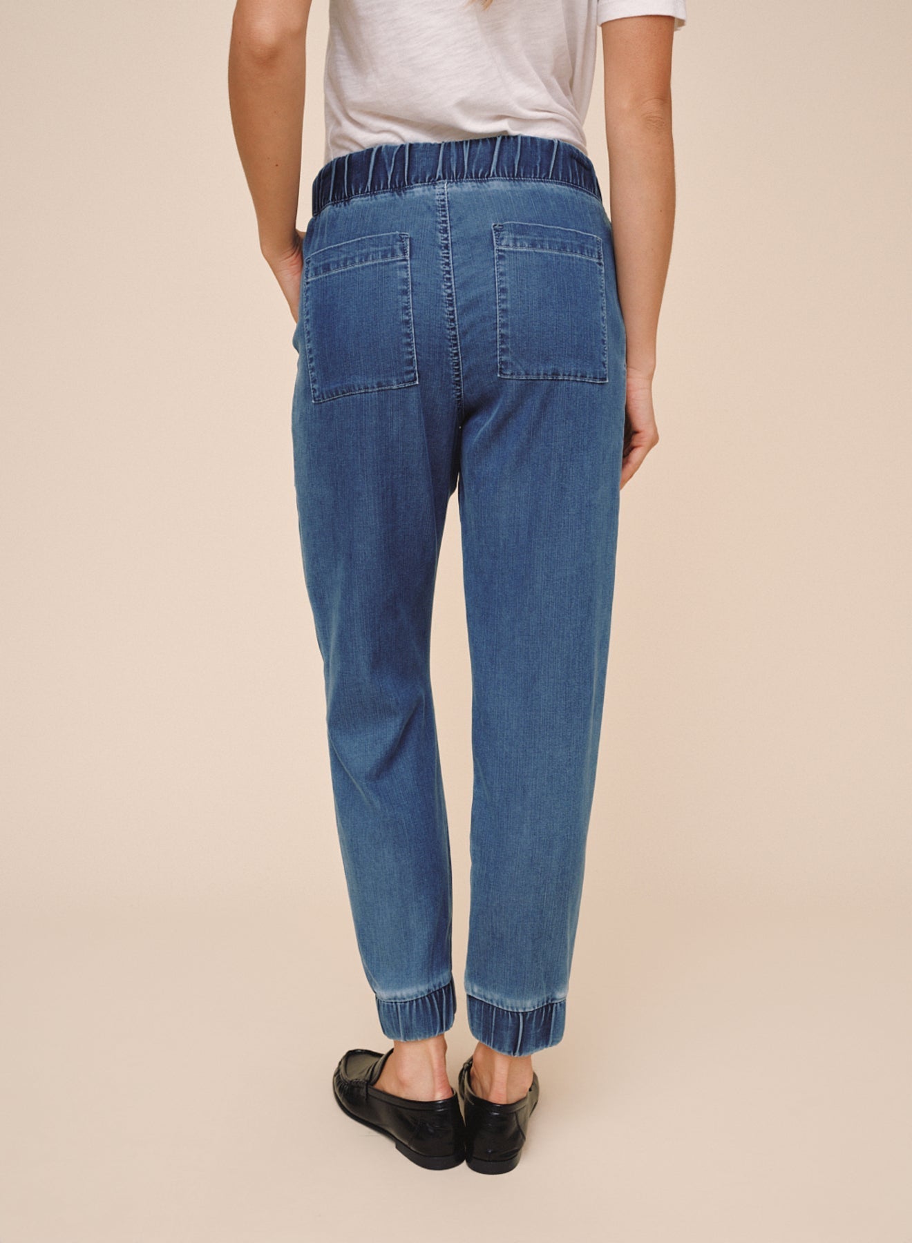 Bella Dahl Pocket Jogger - Faded Indigo Wash