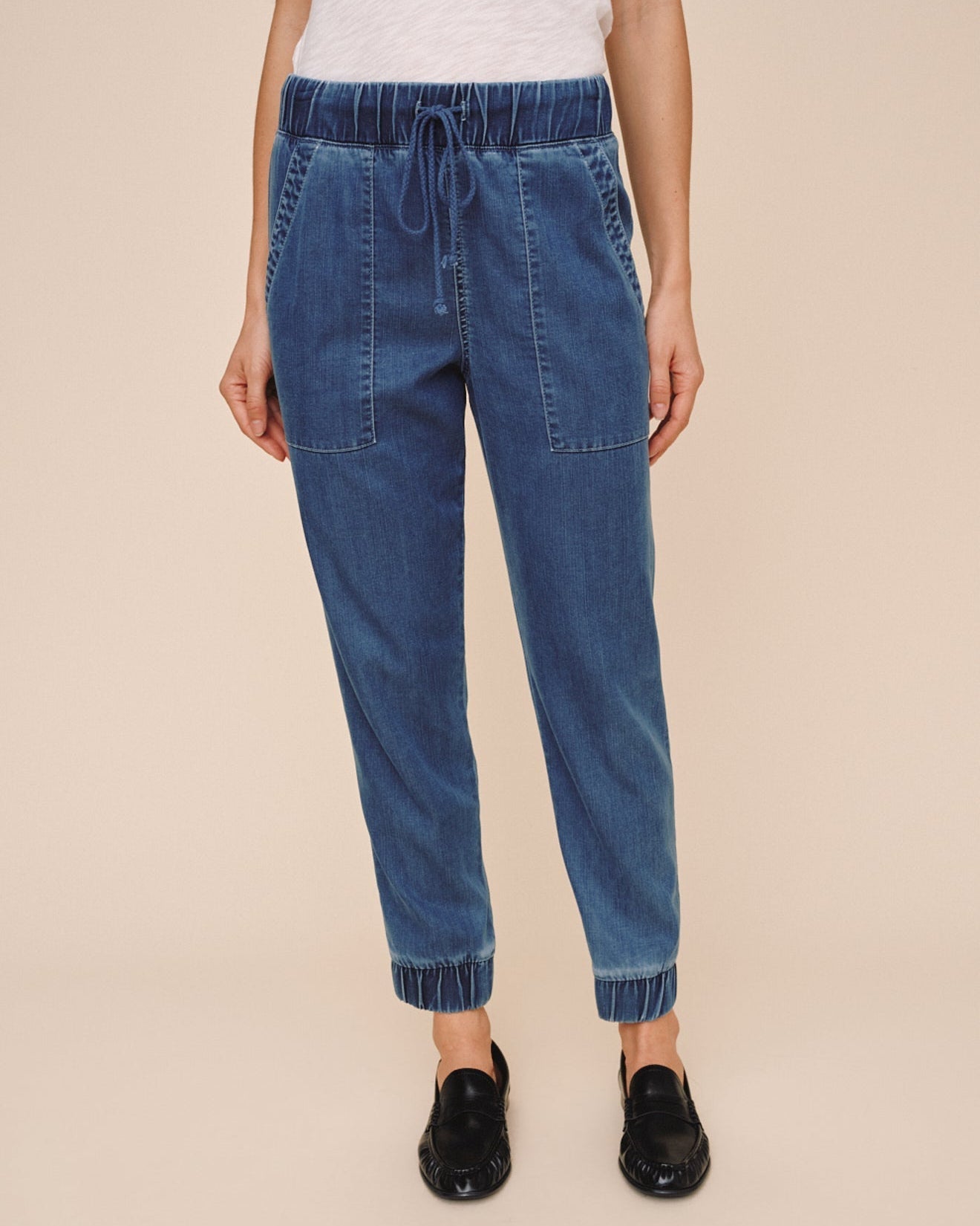 Bella Dahl Pocket Jogger - Faded Indigo Wash