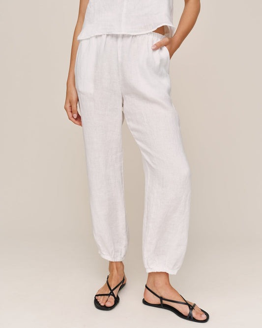 Bella Dahl Oversized Femme Jogger - White