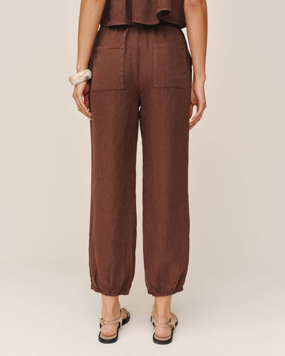 Bella Dahl Oversized Femme Jogger - Sea Glass Brown