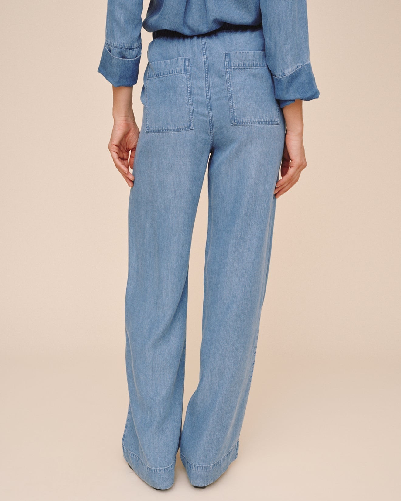 Bella Dahl Pocket Wide Leg Pant - Indigo Harbor Wash
