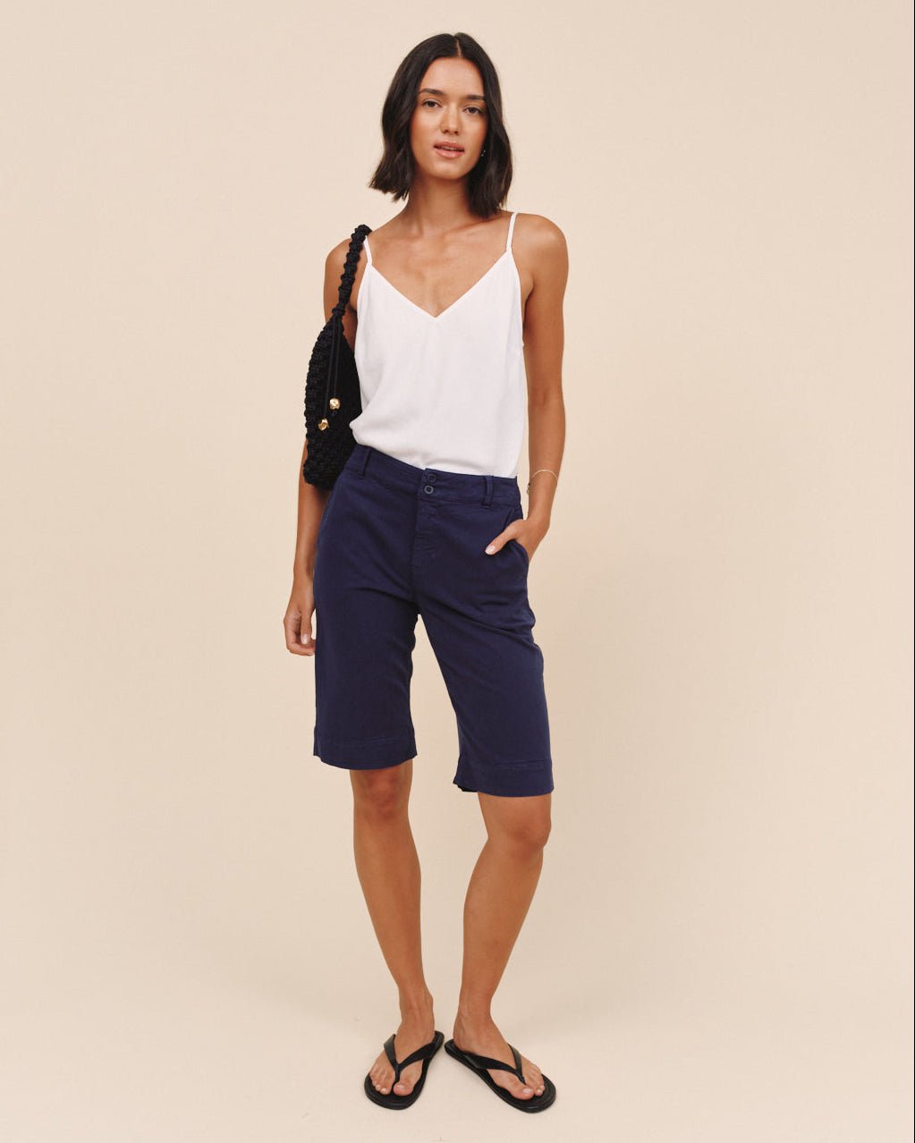 Bella Dahl Saige Bermuda- Nautical Night