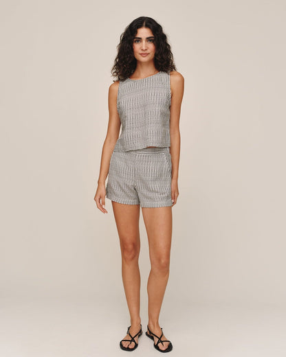 Bella Dahl Catalina Short - Hatch Stripe
