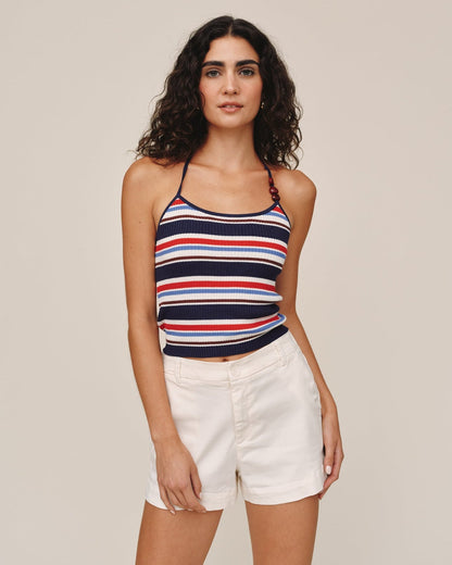 Bella Dahl Side Slit Tennis Short - Sand Stone