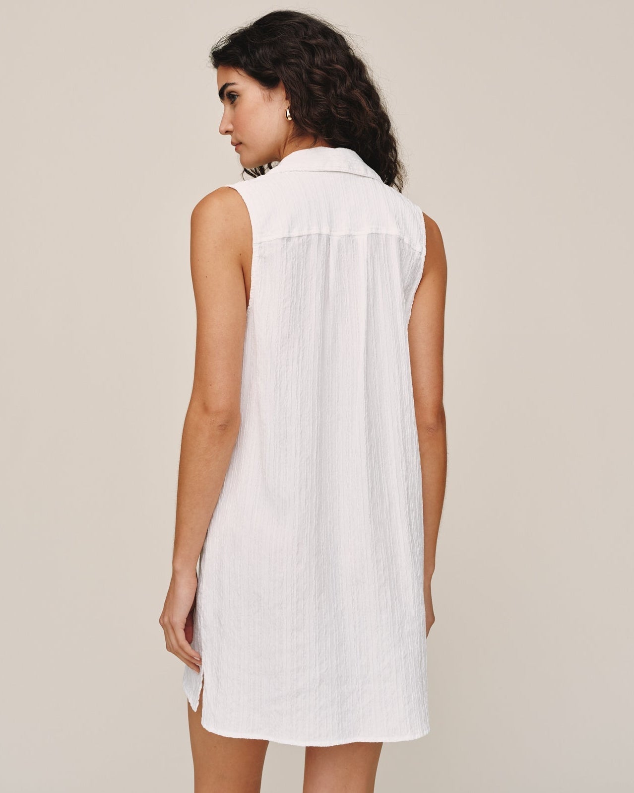 Bella Dahl Sleeveless Pullover Mini Dress - White