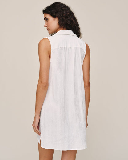 Bella Dahl Sleeveless Pullover Mini Dress - White